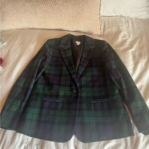 J.Crew Blazer in Green Plaid